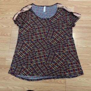 LulaRoe Multi colored blouse